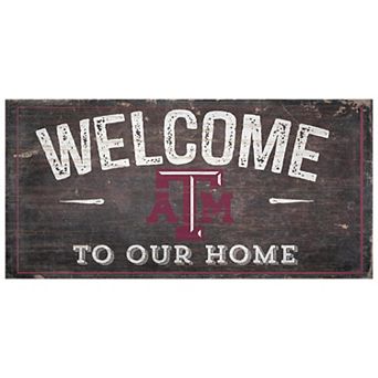 Texas A&M Aggies Welcome Sign Wall Art