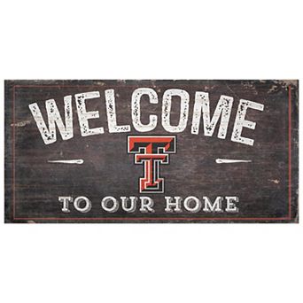 Texas Tech Red Raiders Welcome Sign Wall Art