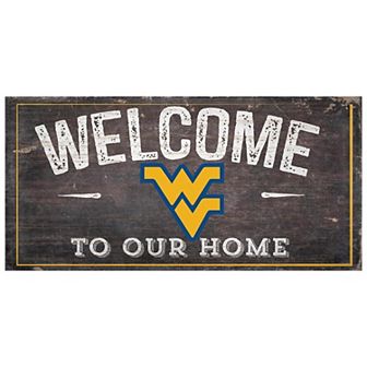 West Virginia Mountaineers Welcome Sign Wall Art