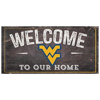 West Virginia Mountaineers Welcome Sign Wall Art
