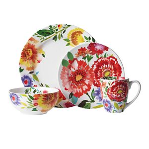 Kim Parker Zinnia Garden 16-pc. Dinnerware Set