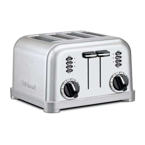 Toaster 4 slice outlet white