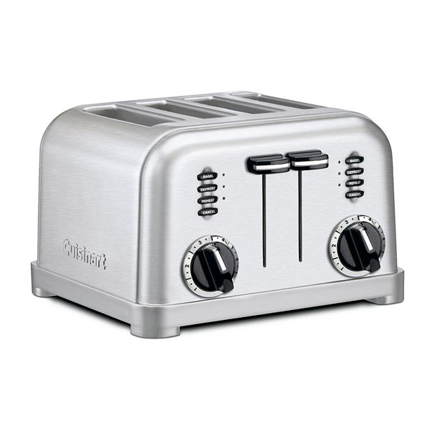 WHALL Long Slot Toaster 4 Slice Brushed Stainless Steel Toaster, 7 Toa –  Whall