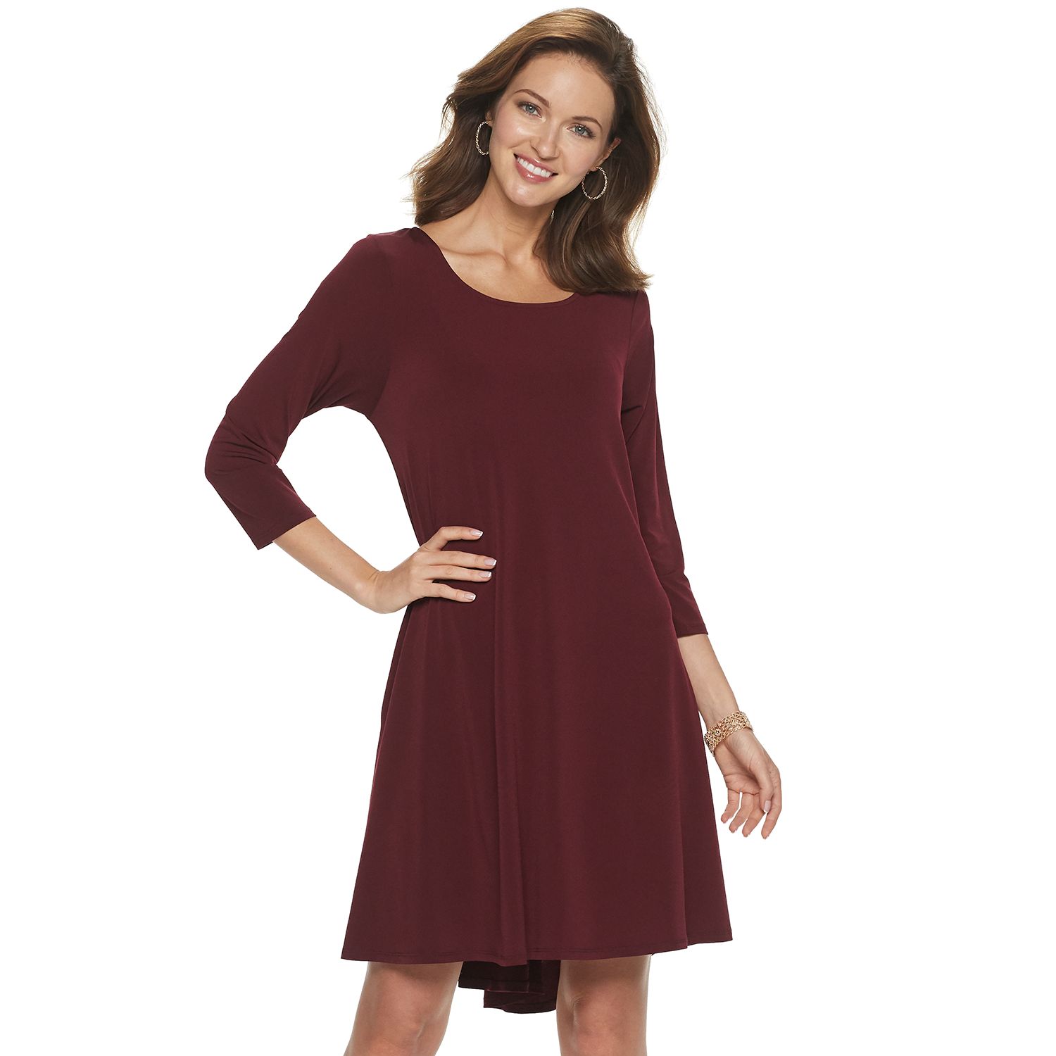 High Neck Trapeze Dress