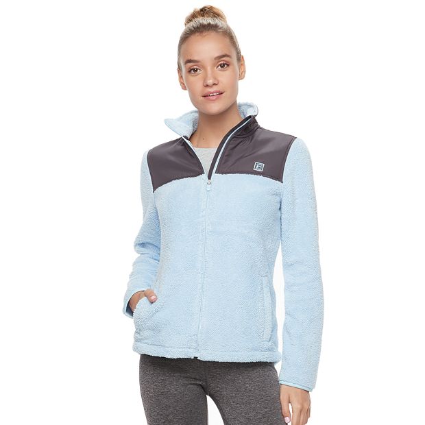 FILA Sport Lightweight Fleece Full Zip Blue and Black Jacket - Large -  clothing & accessories - by owner - apparel