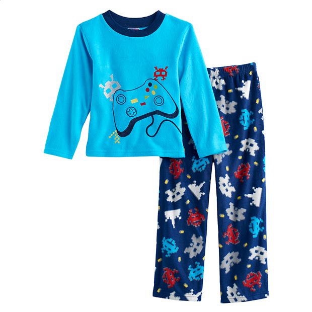 Video Game Pajamas Boys Size 8 Medium Gamer Shirt/Pant set Gaming