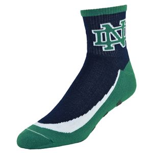 Men's Mojo Notre Dame Fighting Irish Gripper Quarter-Crew Socks