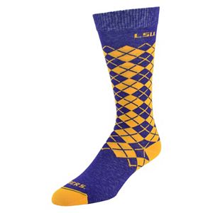 Men's Mojo LSU Tigers Argyle Socks