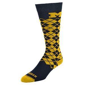 Men's Mojo Michigan Wolverines Argyle Socks