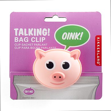 Kikkerland Animal Talking Bag Clip