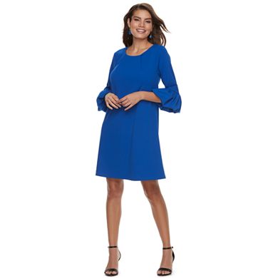 Women's Nina Leonard Balloon-Sleeve Shift Dress