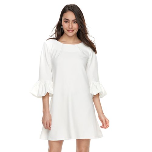 Shift dress for women in white