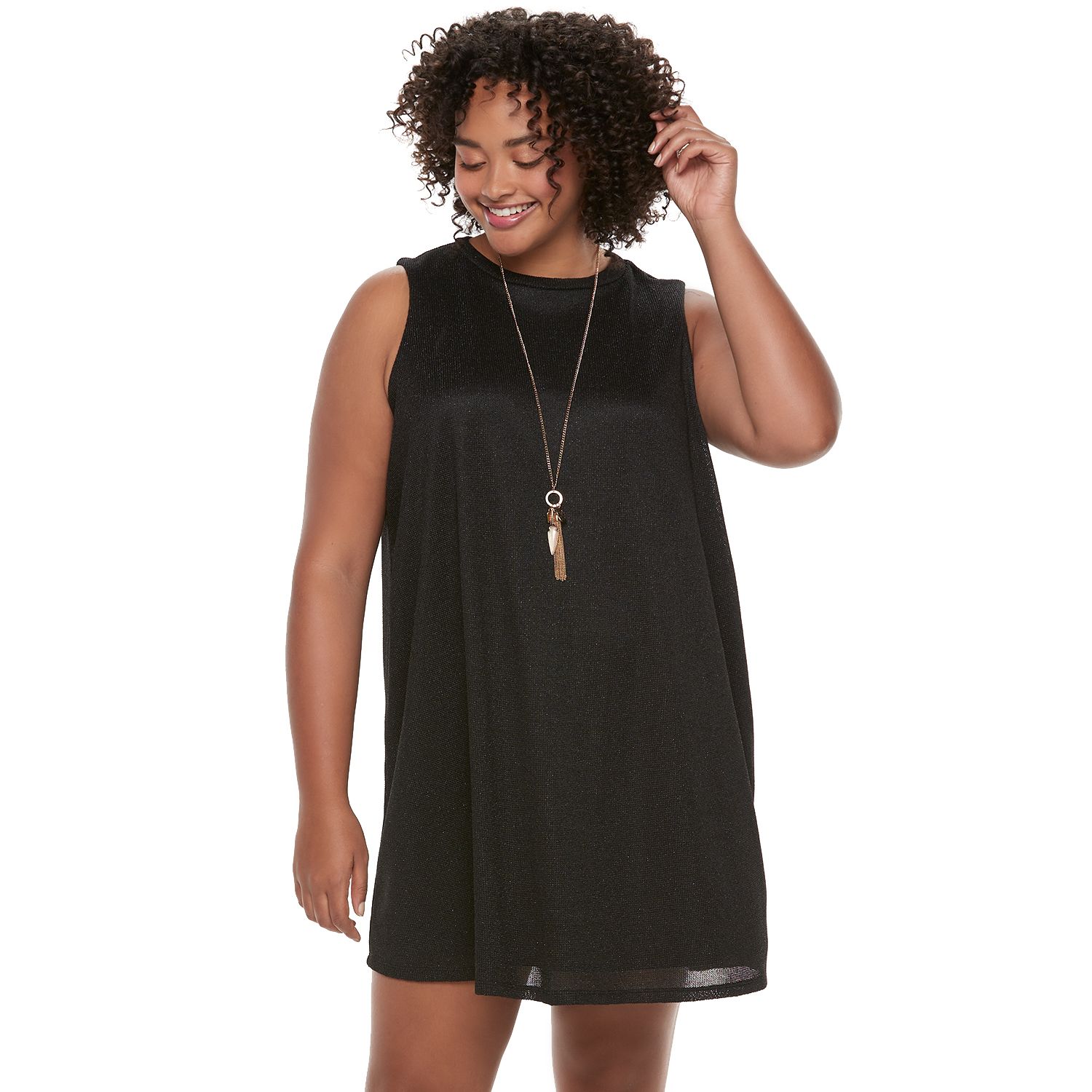 junior plus size black dresses