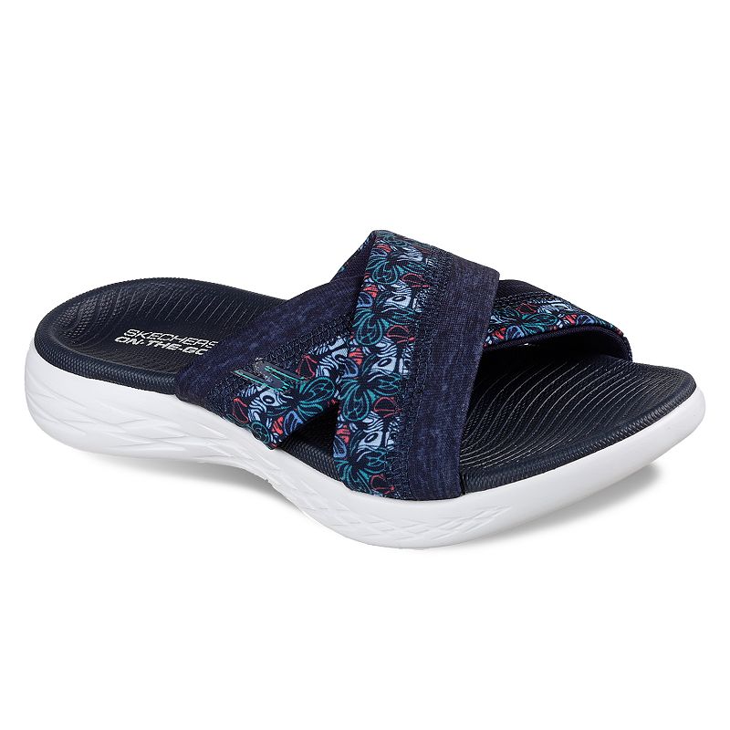 UPC 191665209164 product image for Skechers On the Go 600 Monarch Women's Sandals, Size: 8, Blue (Navy) | upcitemdb.com