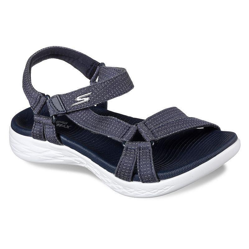 UPC 191665209591 product image for Skechers On-the-Go 600 Brilliancy Women's Sandals, Size: 9, Blue | upcitemdb.com