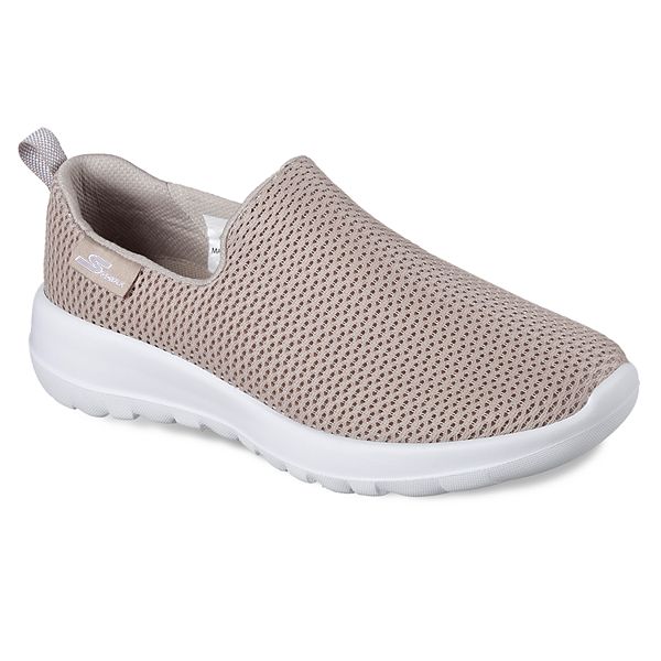 skechers womens gowalk joy predict suede trainers black black