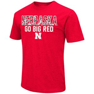Men's Campus Heritage Nebraska Cornhuskers Camo Wordmark Tee