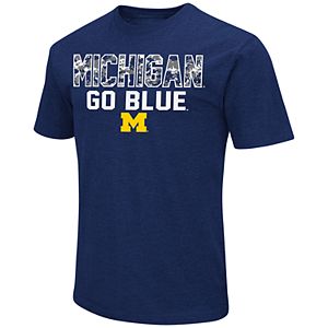 Men's Campus Heritage Michigan Wolverines Camo Wordmark Tee