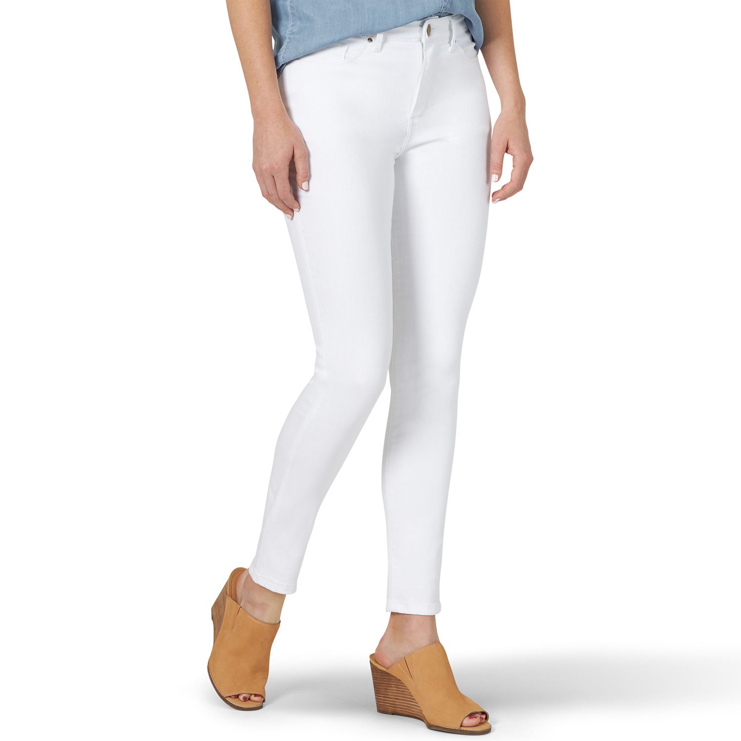 white lee jeans for women