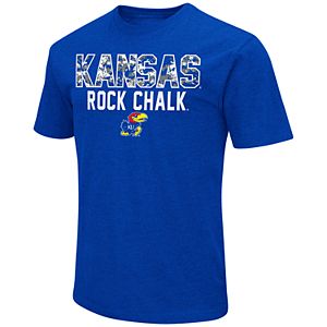 Men's Campus Heritage Kansas Jayhawks Camo Wordmark Tee
