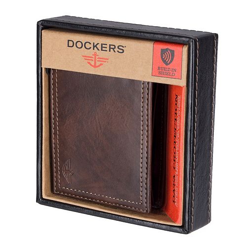 Men's Dockers® RFID-Blocking Slimfold Wallet with Zipper Closure