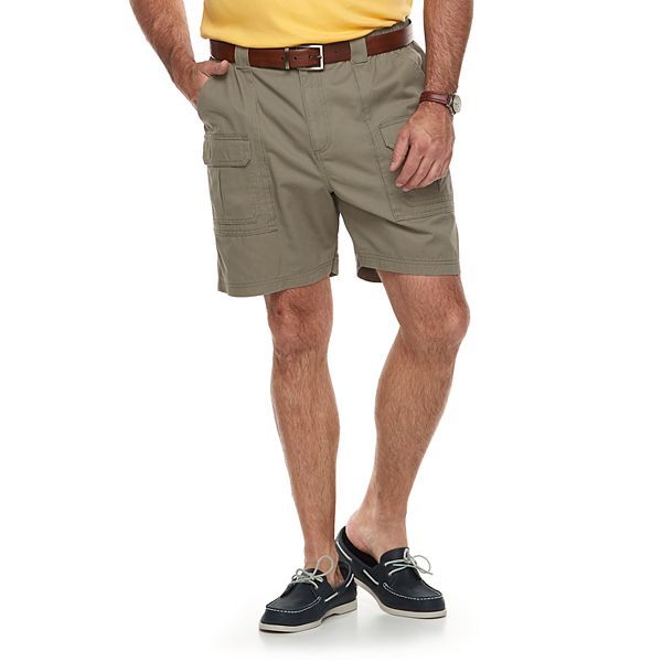 NEW Men's Relaxed Fit CROFT & BARROW Big & Tall Side-Elastic Cargo Shorts Sizes 