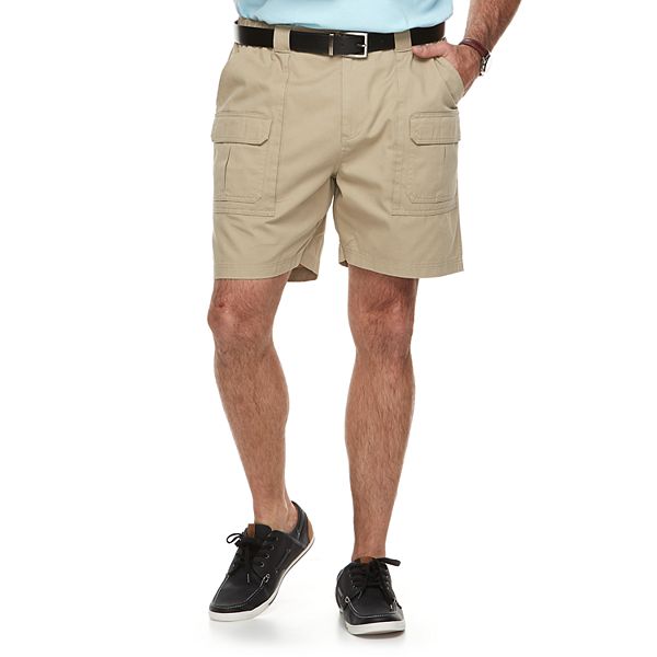 Big & Tall Croft & Barrow® Relaxed-Fit Side-Elastic Twill Cargo Shorts