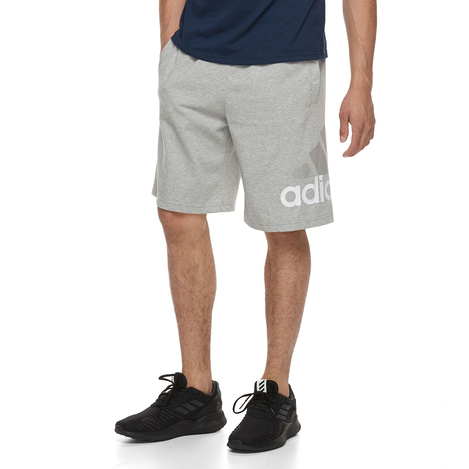 adidas grey jersey shorts