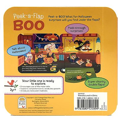 Boo! Peek-A-Flap Board Book by Cottage Door Press