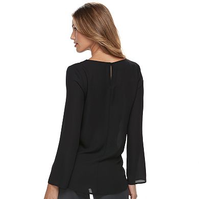 Women's Apt. 9® Criss-Cross Chiffon Top