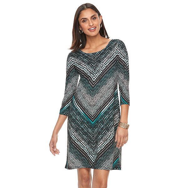 Women's Dana Buchman Scoopneck Shift Dress