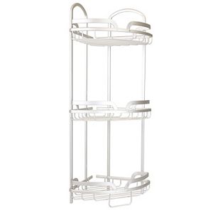 Home Basics 3-Tier Aluminum Corner Bath Caddy