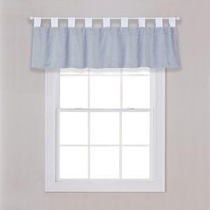 Trend Lab Gray Washed Velvet Window Valance