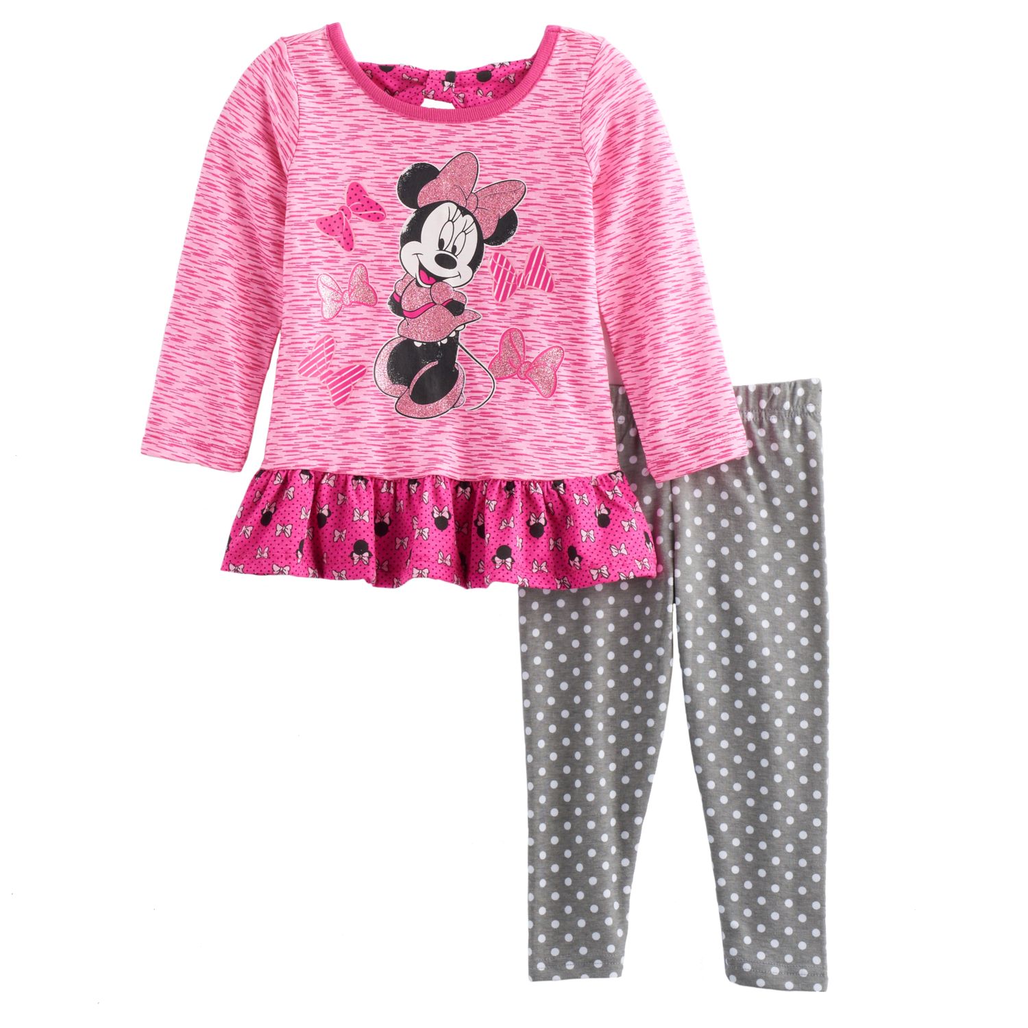 minnie mouse polka dot leggings