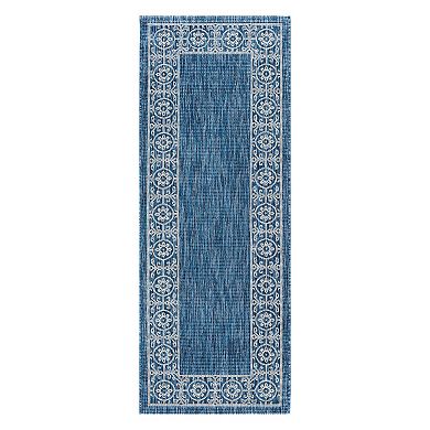 KHL Rugs Veranda Varrock Medallion Framed Indoor Outdoor Rug