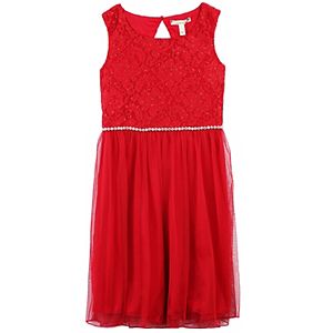 Girls 7-16 & Plus Size Speechless Glitter Lace Dress