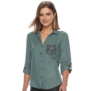 Women's Rock & Republic® Embellished Shirt