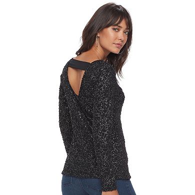 Women's Jennifer Lopez Boucle Bar Back Top
