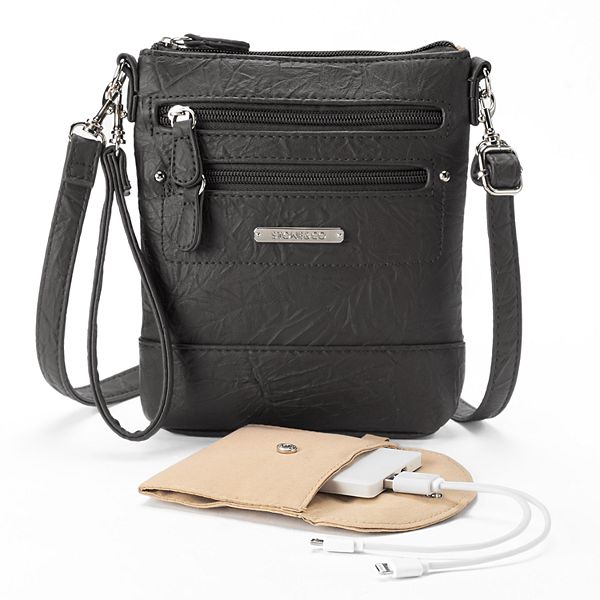 Stone & Co. Nancy Leather 3Bagger Phone Charging Convertible Crossbody Bag