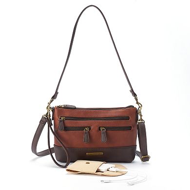 Stone & Co. Leather 4-Bagger Phone Charging Convertible Crossbody Bag