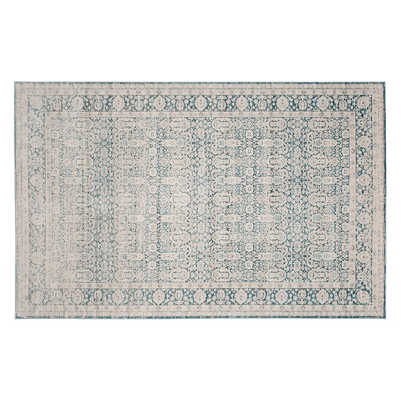 Safavieh Archive Mia Framed Floral Rug, Blue, 4X6 Ft