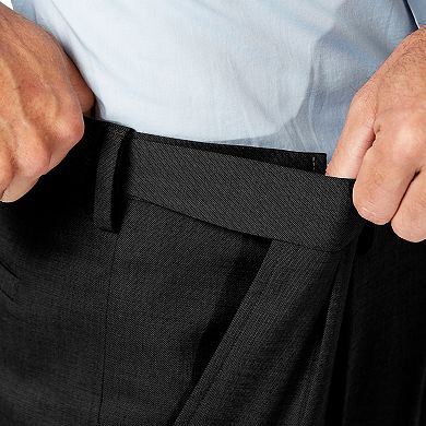 Men's J.M. Haggar Premium Classic-Fit Stretch Sharkskin Pleated Dress Pants