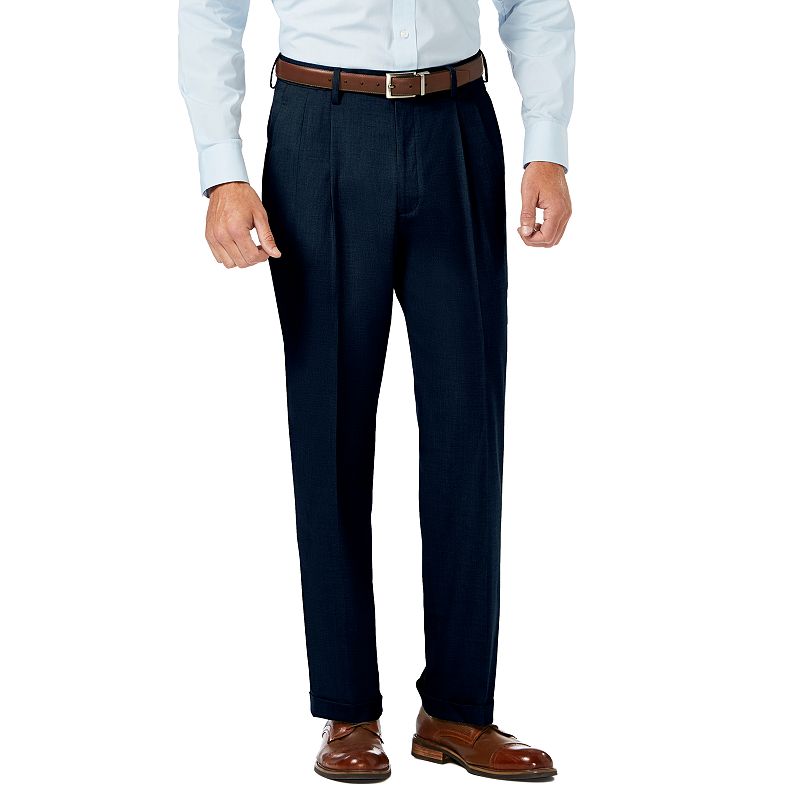 UPC 019783046624 product image for Men's J.M. Haggar Premium Classic-Fit Stretch Sharkskin Pleated Dress Pants, Siz | upcitemdb.com