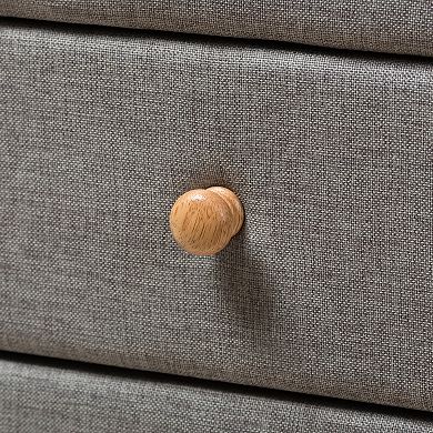 Baxton Studio Jonesy Upholstered Nightstand