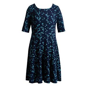 Girls 7-16 & Plus Size Emily West Stars & Striped Reversible Dress