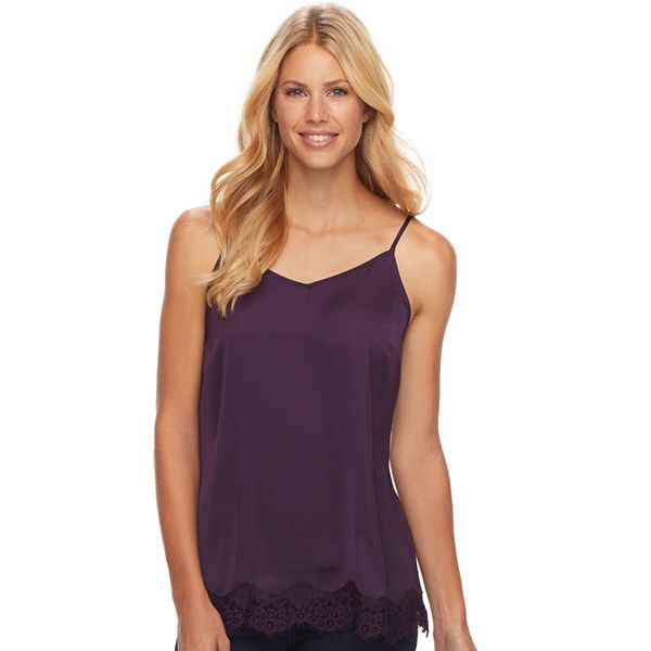 Women's Sonoma Goods For Life® Satin Lace Cami