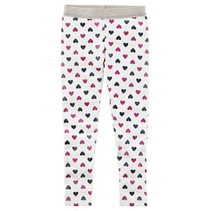 Baby Girl Carter's Sparkly Waistband Heart Leggings