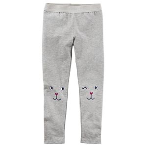 Baby Girl Carter's Kitty Face Knee Leggings