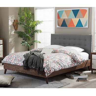 Baxton Studio Alinia Upholstered Bed