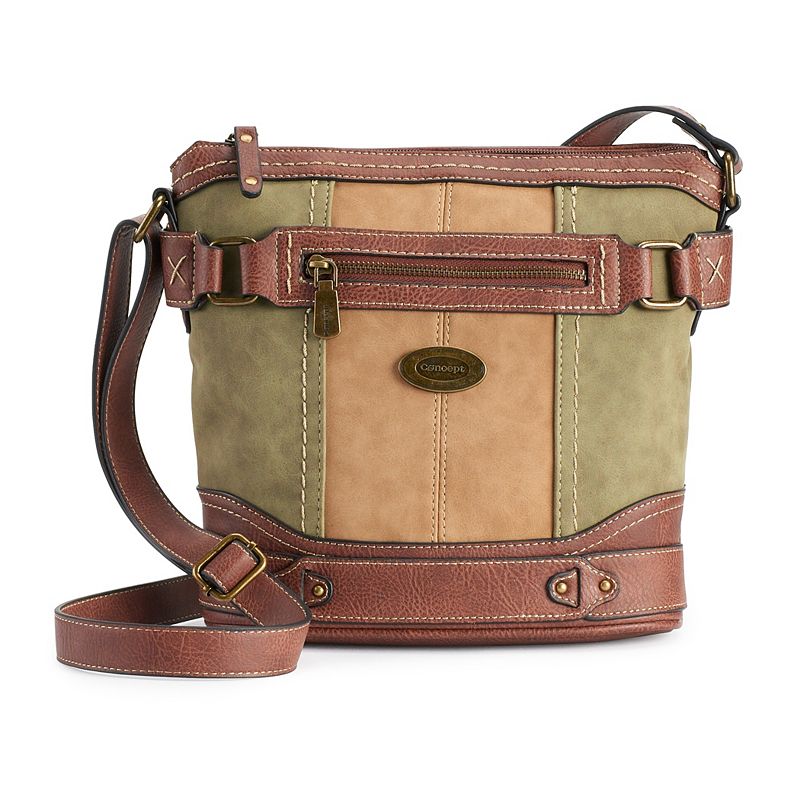 Concept Plattsburg Tri-Tone Crossbody Bag, Dark Green